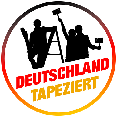 Logo Deutschland tapeziert