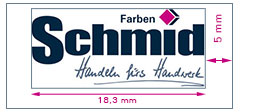 Kleinste Darstellung Logo Farben Schmid Print