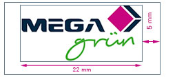 Kleinste Darstellung MEGAgruen Logo Print