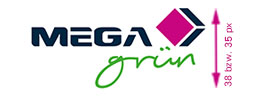 Kleinste Darstellung MEGAgruen Logo Web
