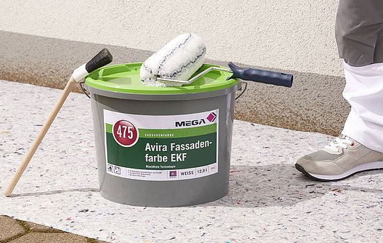 Die Avira EKF Fassadenfarbe der MEGA Gruppe